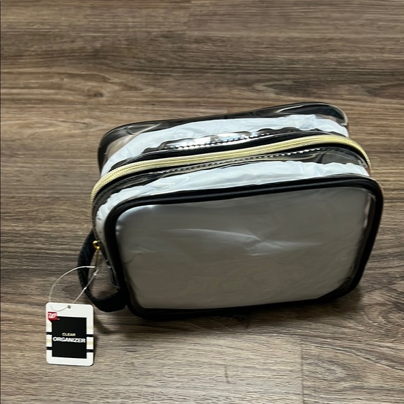 Clear Organizer Bag with Black Trim - Picture 1 of 5